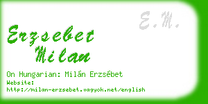 erzsebet milan business card